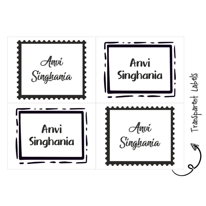 Transparent Labels – Stamp Frame