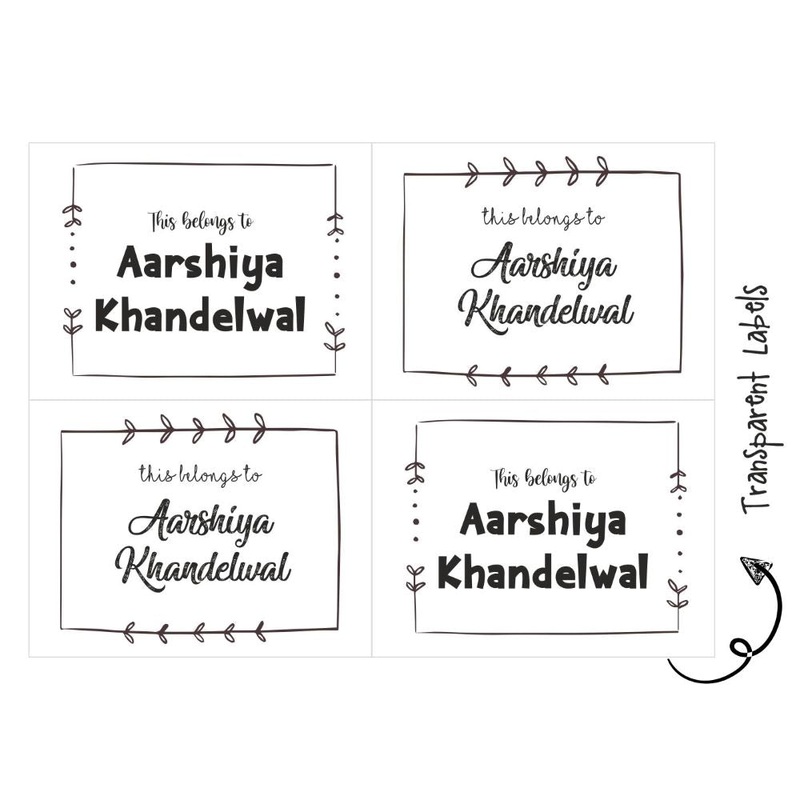 Transparent Labels – Vintage Frame
