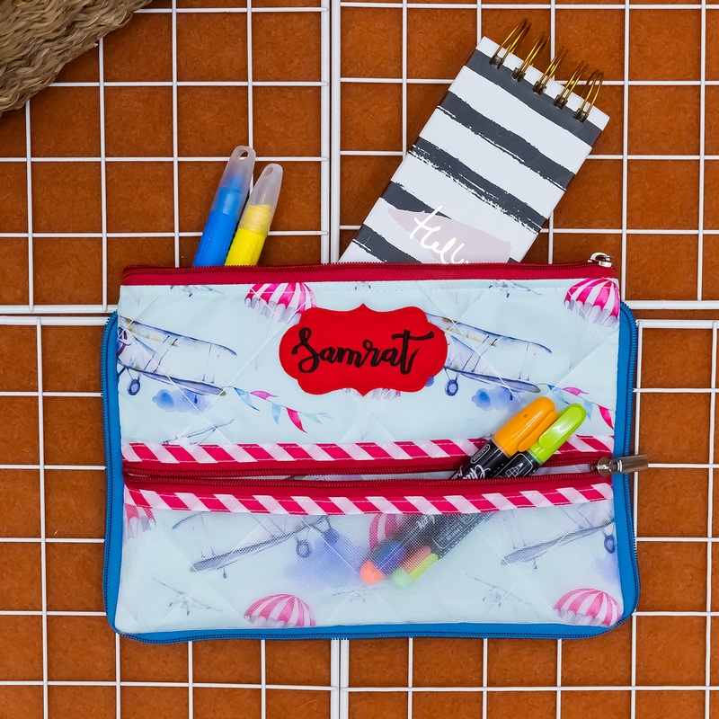 Double Zip Pencil Pouch – Gladiator