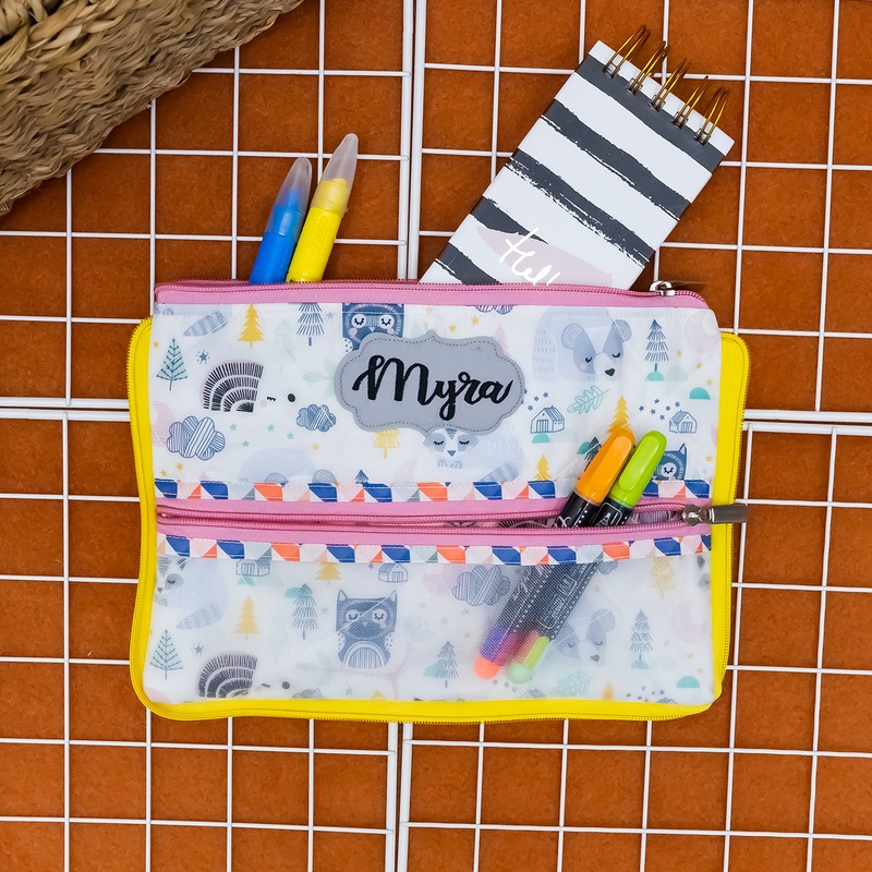 Double Zip Pencil Pouch – Neenee Animals
