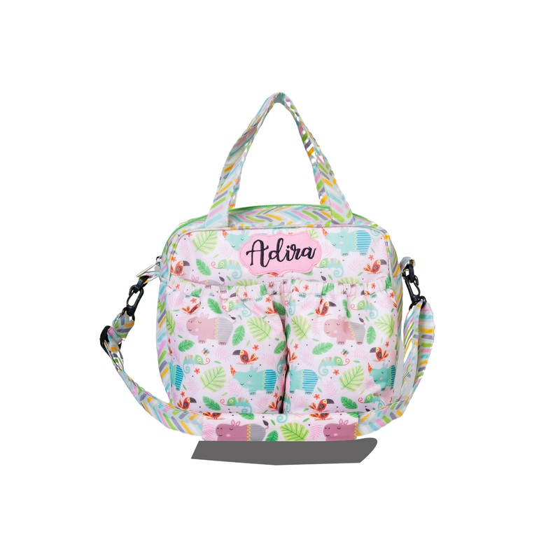 Insulated Tiffin Bag – Pink Hippo