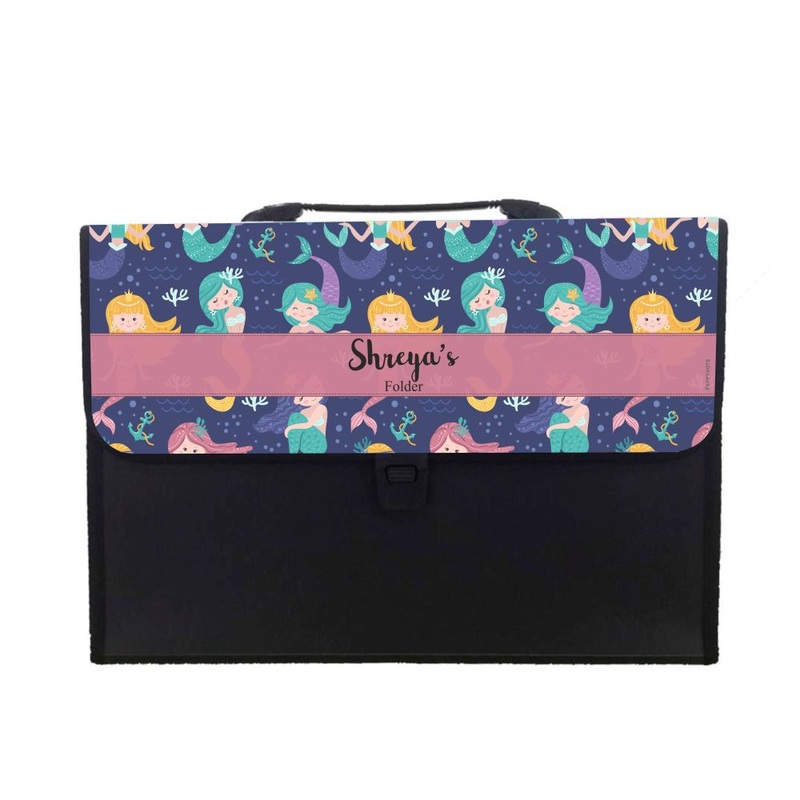 Personalised Folder – Mermaid Pattern