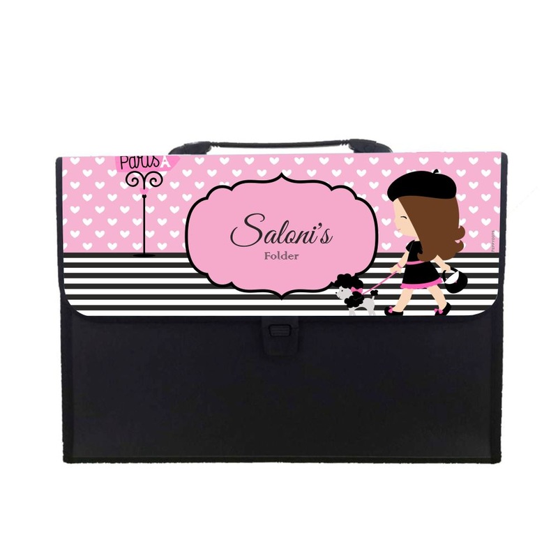 Personalised Folder – Paris Dog