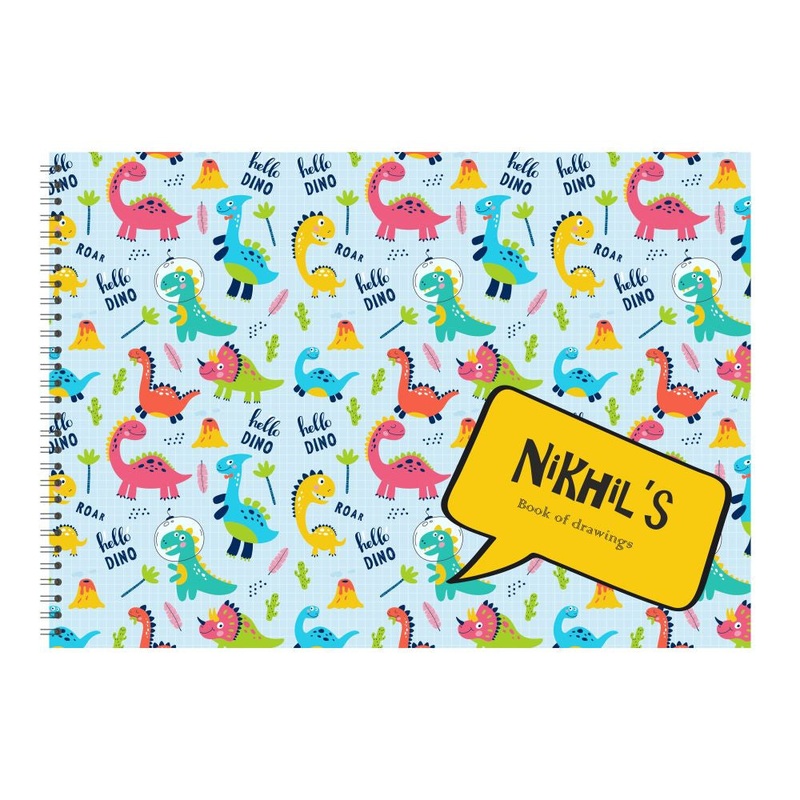 Personalised Sketchbook – Dinosaurs