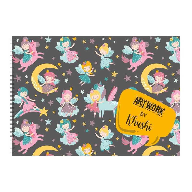 Personalised Sketchbook – Fairy Unicorn