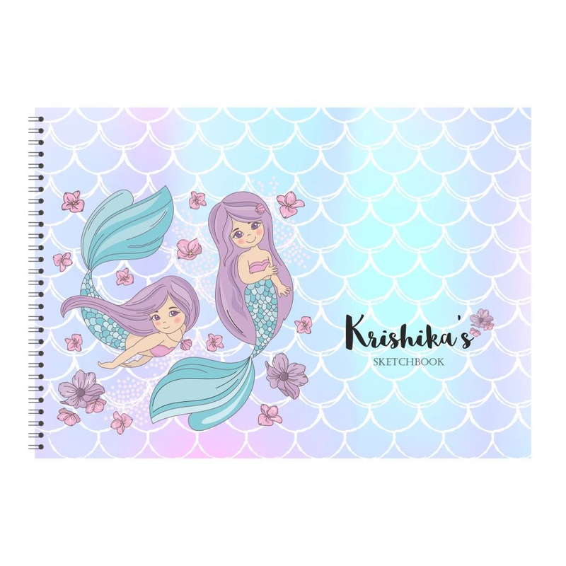 Personalised Sketchbook – Mermaids