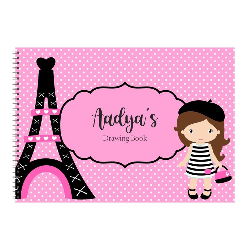 Personalised Sketchbook – Paris Shopping