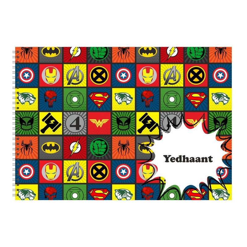 Personalised Sketchbook – Superhero