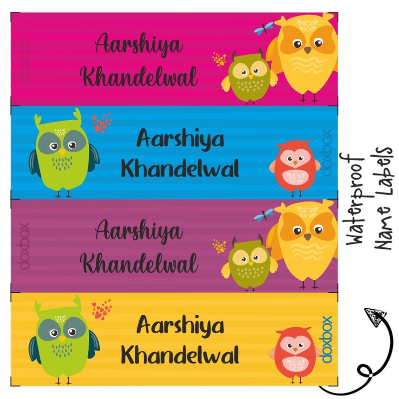 Personalised Water Proof Labels – Cute Owls