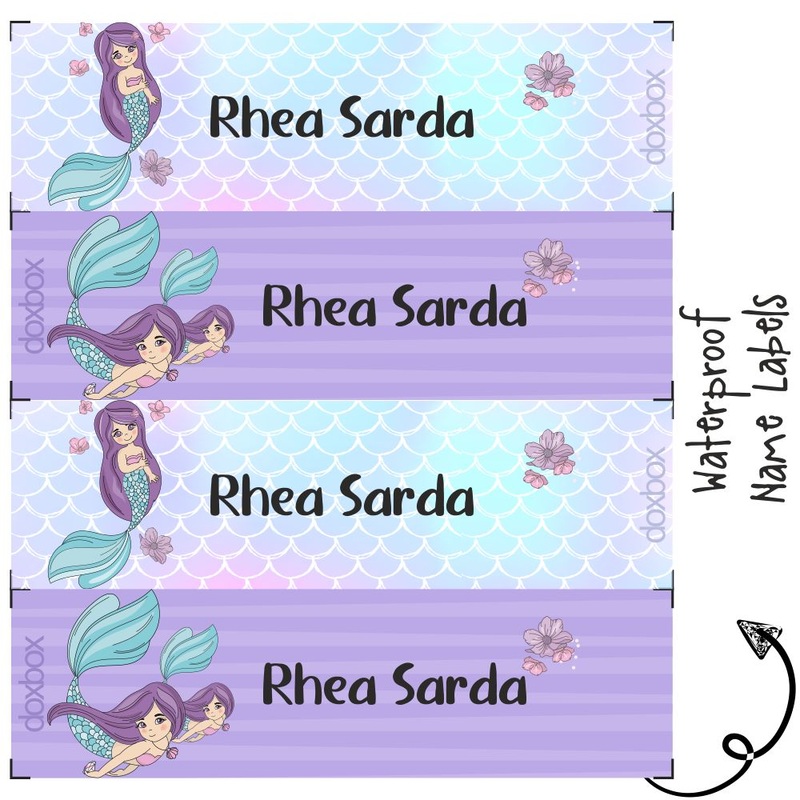 Personalised Water Proof Labels – Mermaid