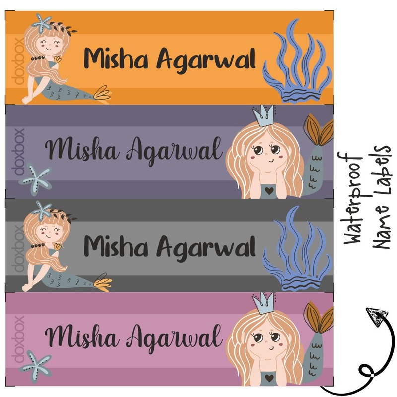 Personalised Water Proof Labels – Mermaid Queen
