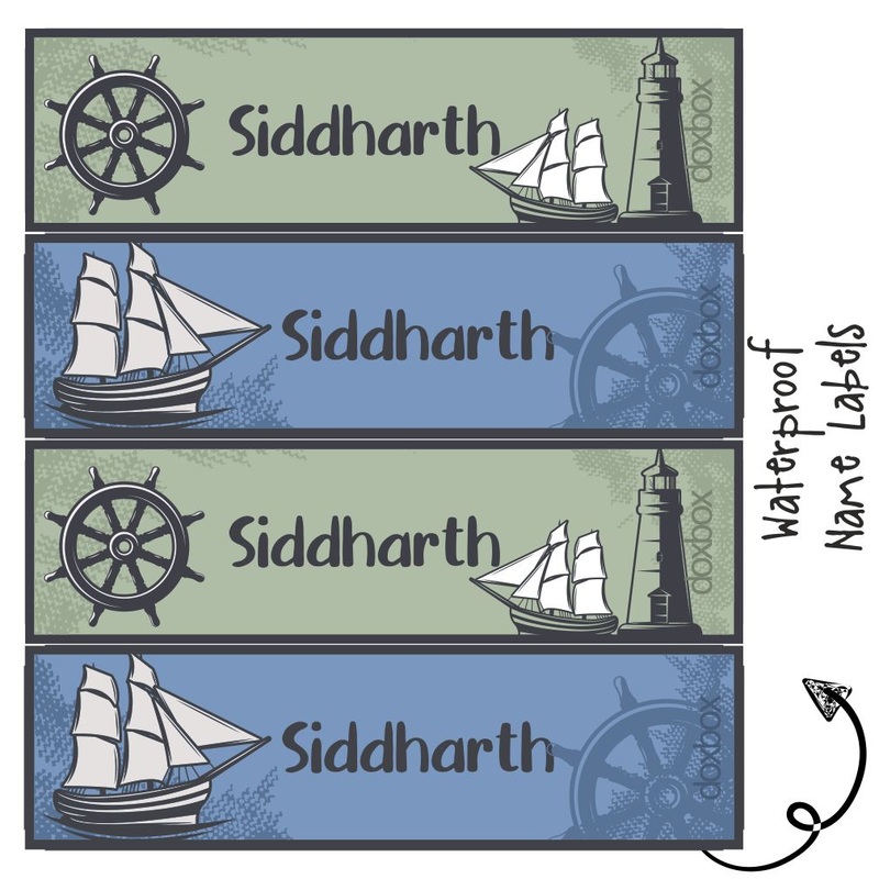 Personalised Water Proof Labels – Nautical