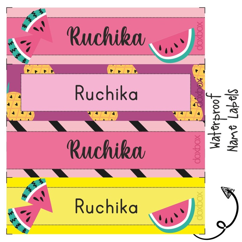 Personalised Water Proof Labels – Summer Fruits