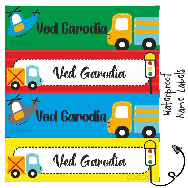 Personalised Water Proof Labels – Transport