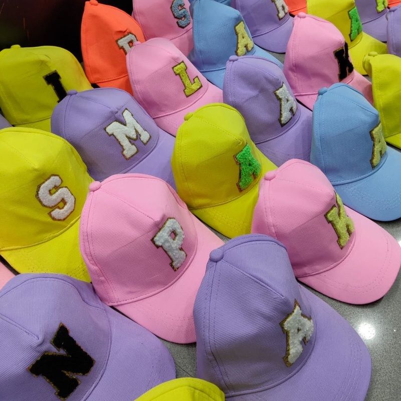 Cap With Initial (Single Piece)