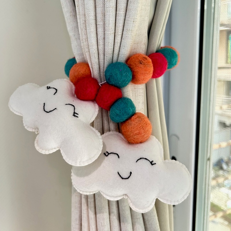 Curtain Tie – Cheerful Cloud