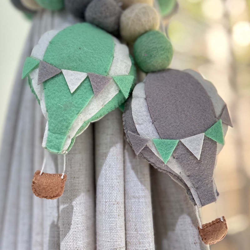 Curtain Tie – Hot Air Balloon Adventure