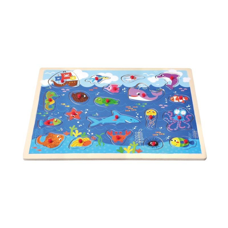 Open Ended Giant Peg Puzzle – Sea Animals