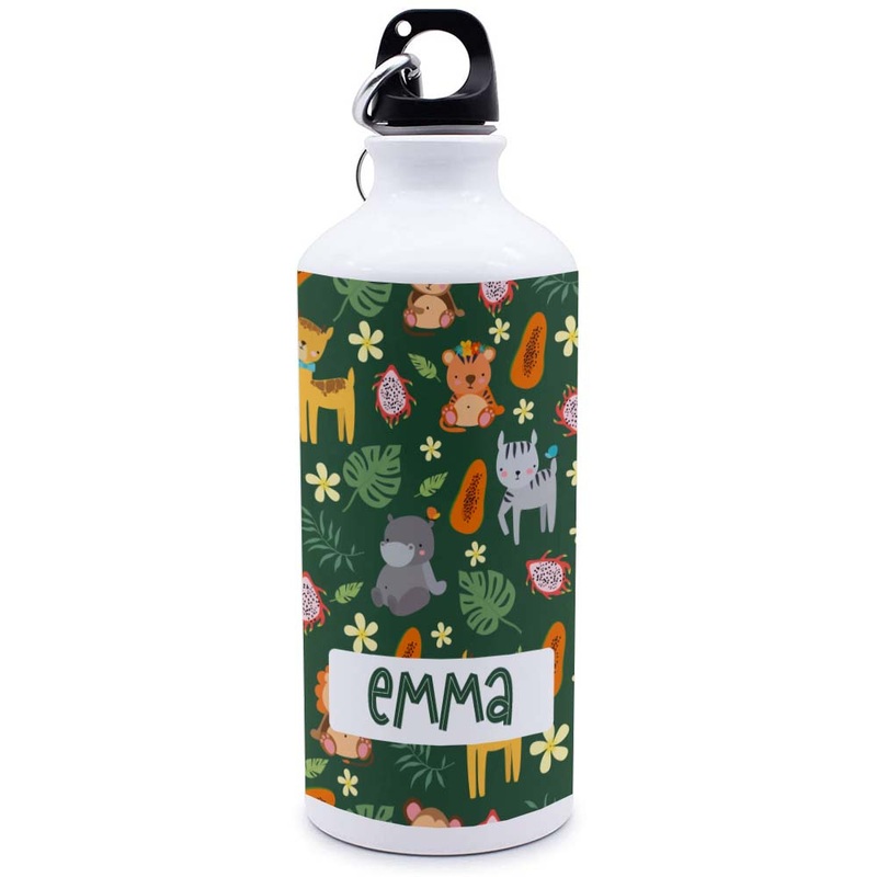 Personalised Water Bottle- Safari Animal