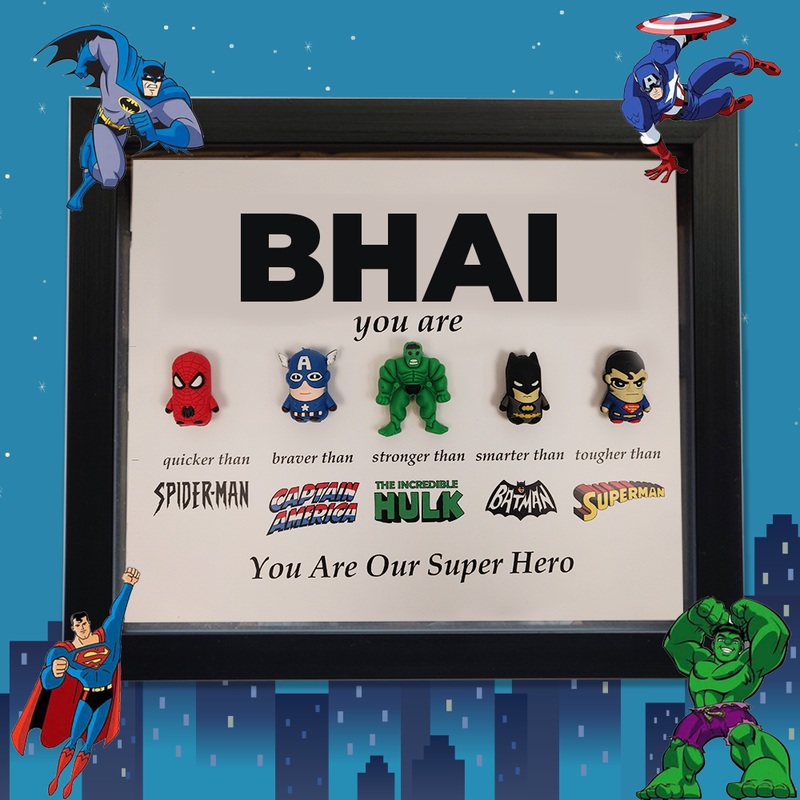 Bhai / Brother 3D Super Hero Frame – Hulk