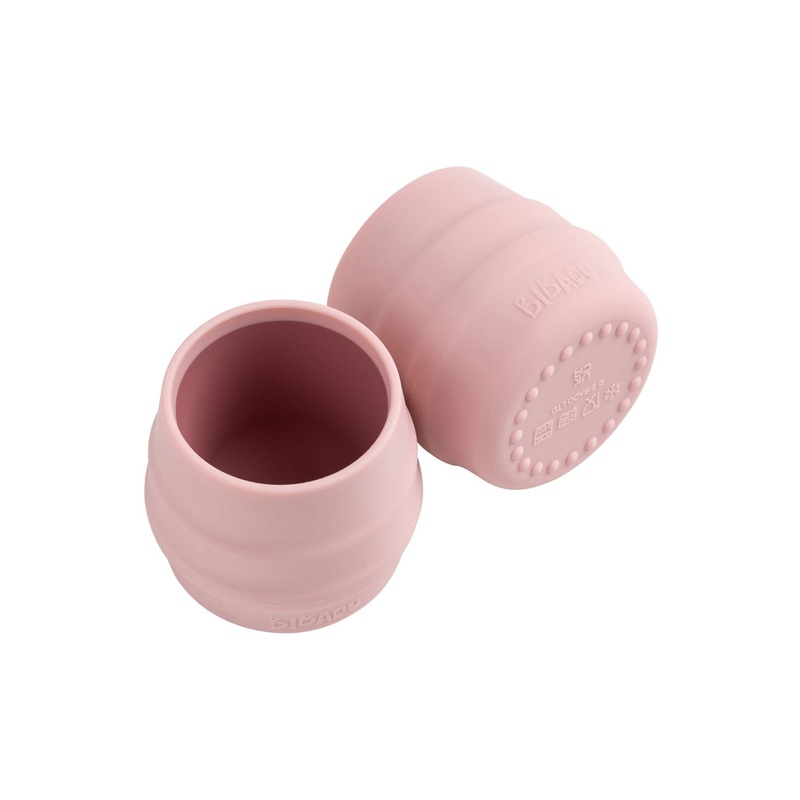 BiBaDo Sippit- Anti-Slip Silicone Open Drinking Cup – Blush – For Infants- Pack of 2