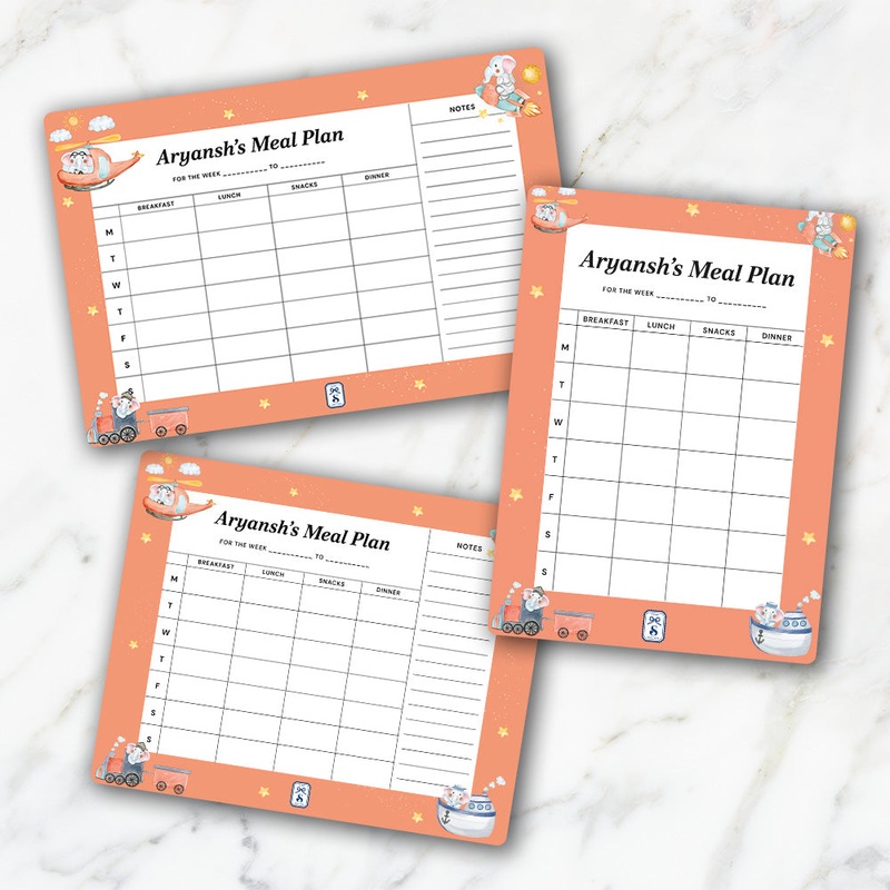 Captain Ellie Kids Meal Planner