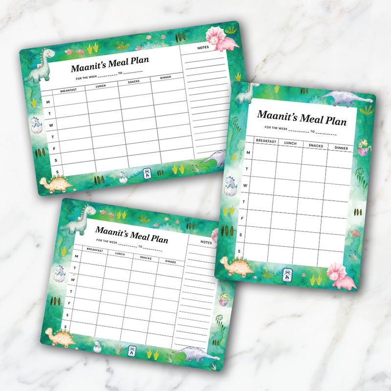 Dinoland Kids Meal Planner