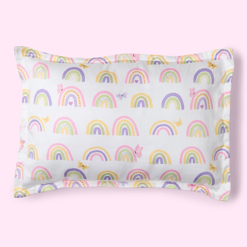 Fancy Fluff Organic Baby Pillow – Rainbow Dreams