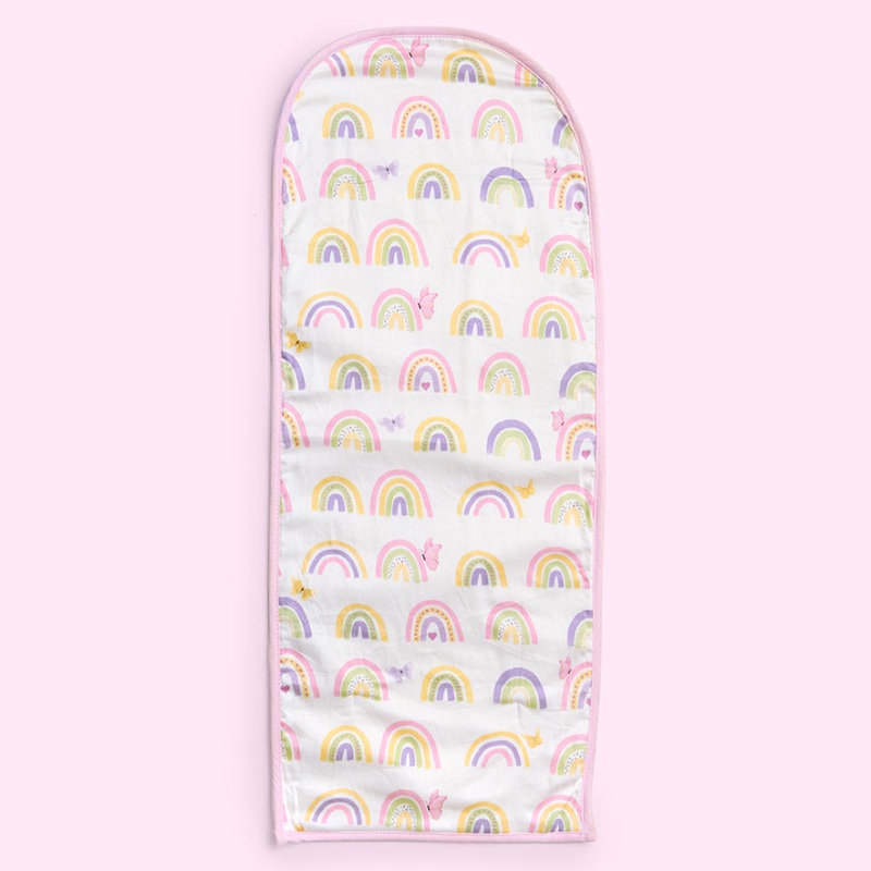 Fancy Fluff Organic Cocoon Bed Protector – Rainbow dreams