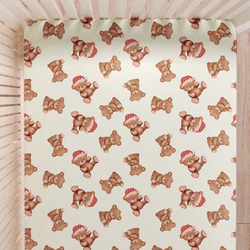 Fancy Fluff Organic Cot Bedsheet – Cuddle Bear