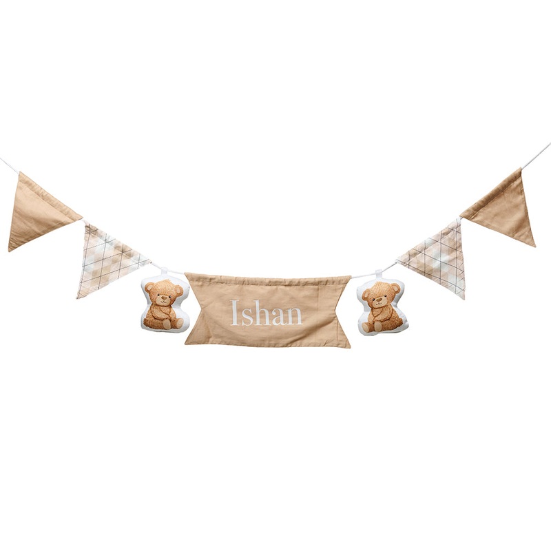 Fancy Fluff Organic Cotton Bunting – Cuddle Bear