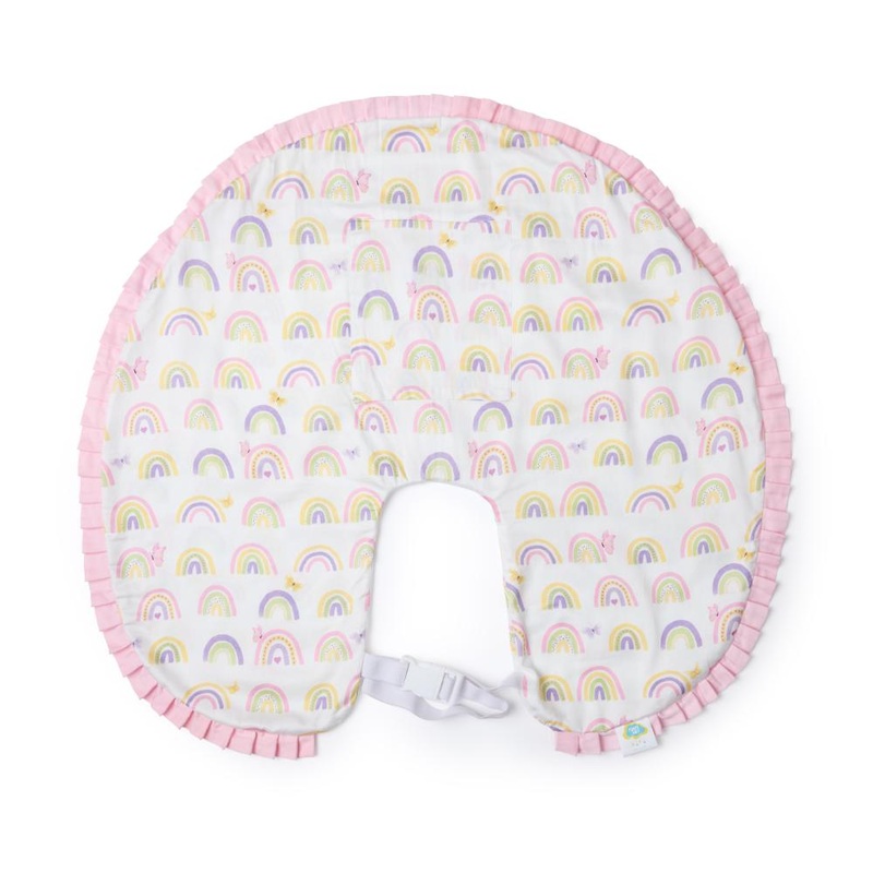 Fancy Fluff Organic Feeding Pillow Cover – Rainbow Dreams