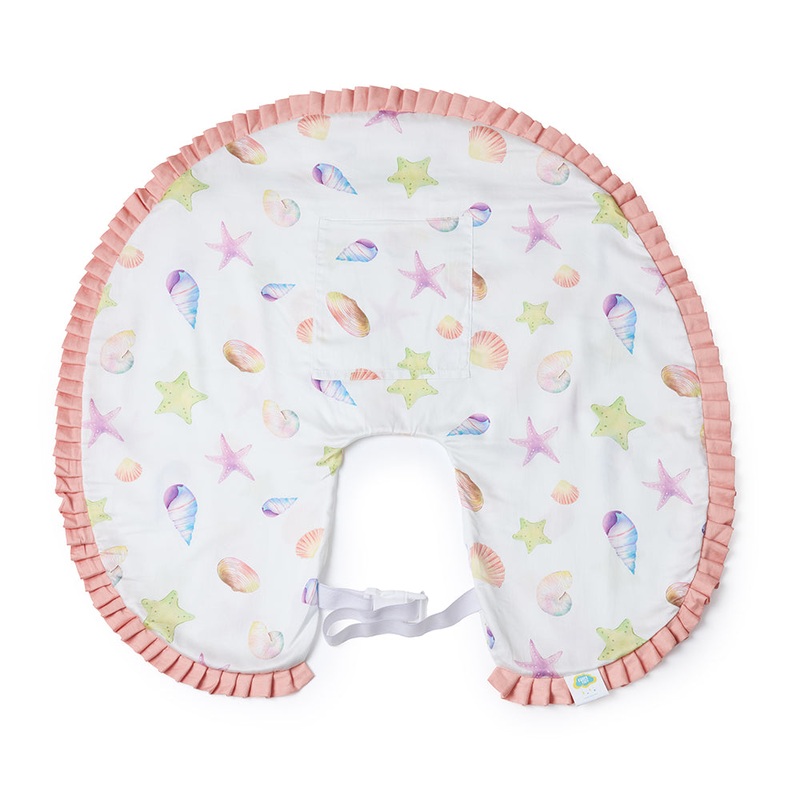 Fancy Fluff Organic Feeding Pillow Cover – Sea Fantasy