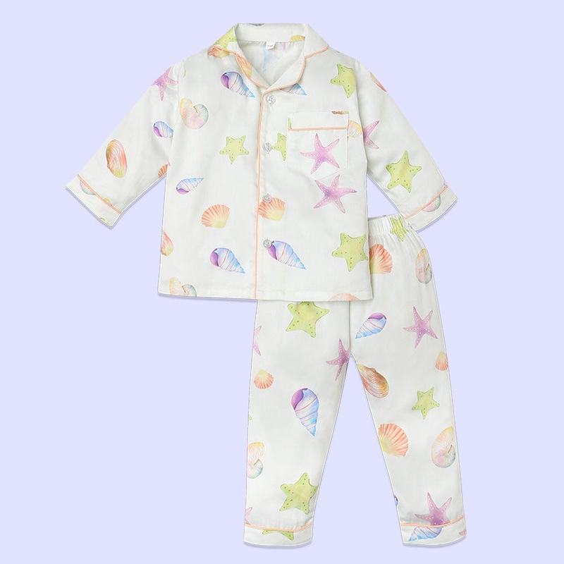 Fancy Fluff Organic Night Suit – Sea Fantasy