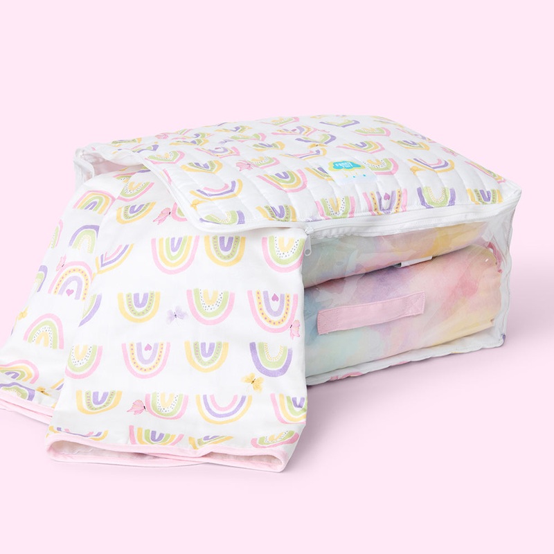 Fancy Fluff Organic Storage Bag – Rainbow Dreams (Medium/Large)