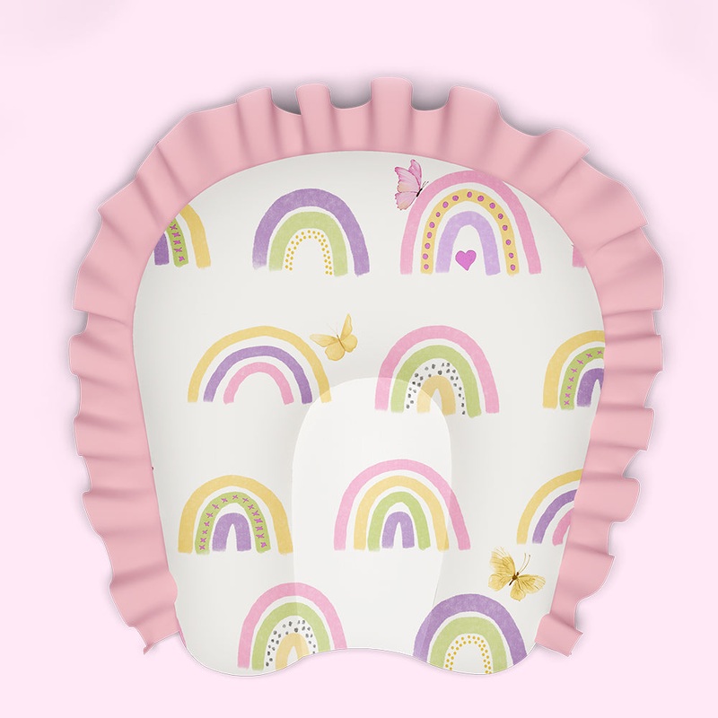 Fancy Fluff Organic U-Pillow – Rainbow Dreams