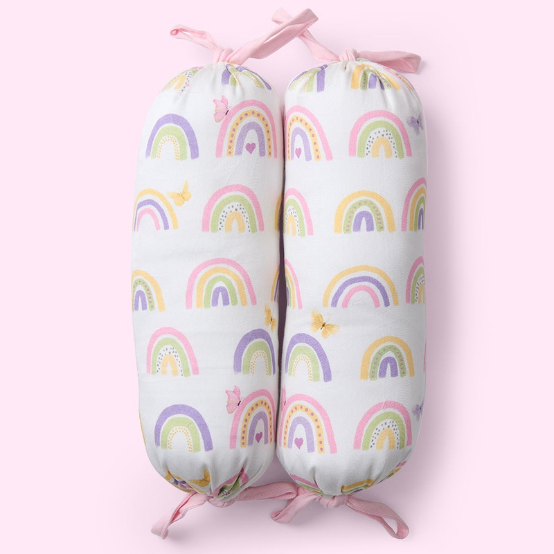Fancy Fluff Set of 2 Organic Bolsters – Rainbow Derams