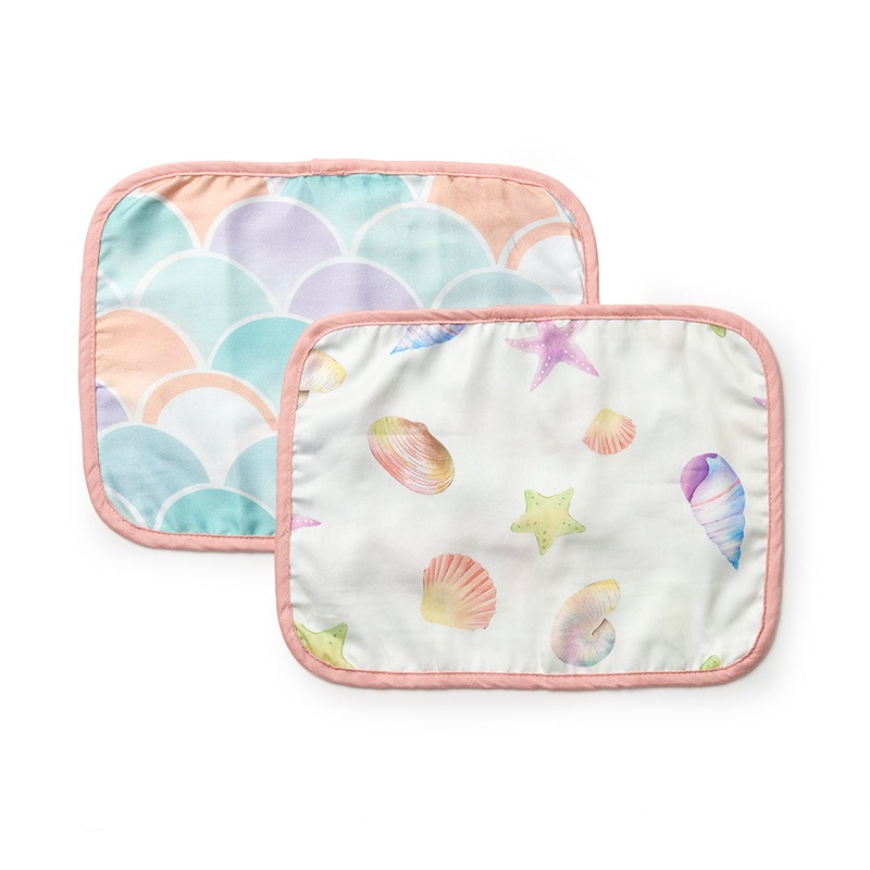 Fancy Fluff Set of 2 Organic Rai Pillow Cover – Sea Fantasy