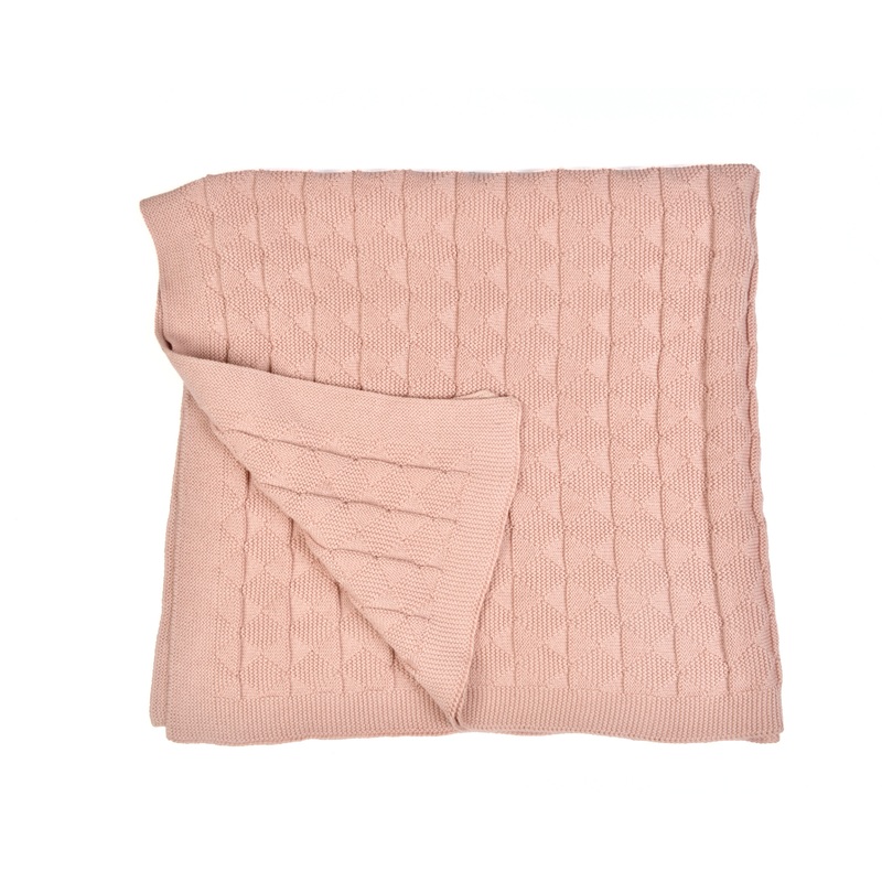 Knitted Cotton Baby Blanket (80×100 cm) | Perfect for Babys Comfort