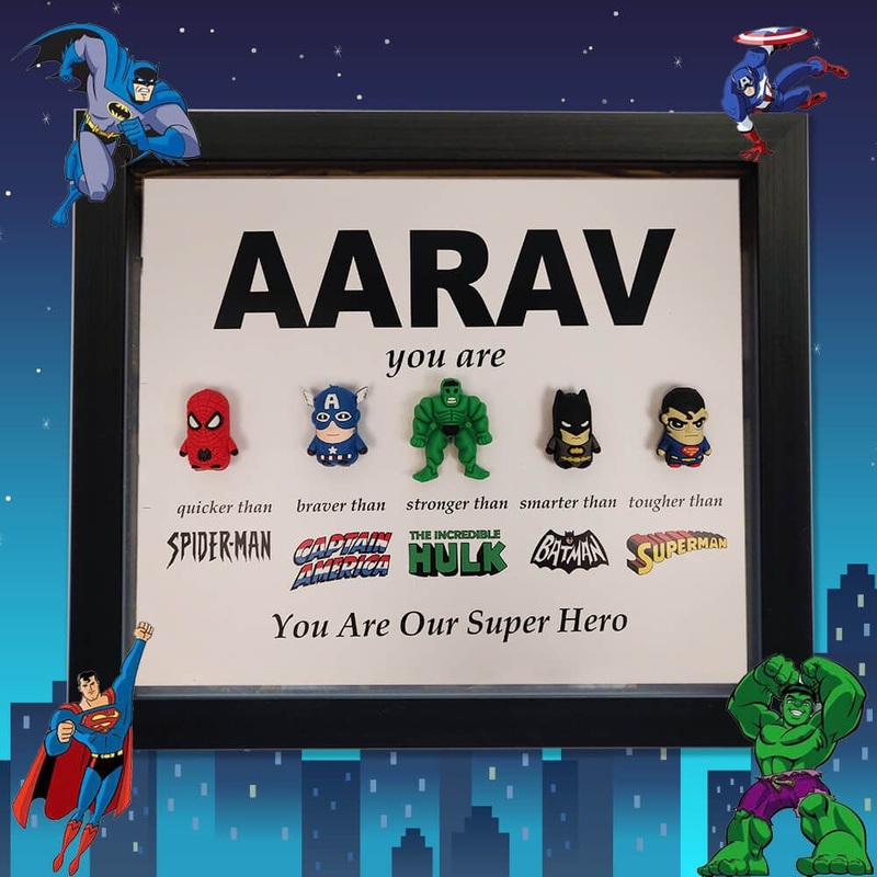 Personalized 3D Super Hero Frame – Hulk