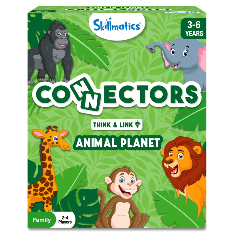 Skillmatics Educational Game – Connectors Animal Planet, Fun Strategy & Learning Game for Kids, Gifts for Boys & Girls Ages 3, 4, 5, 6