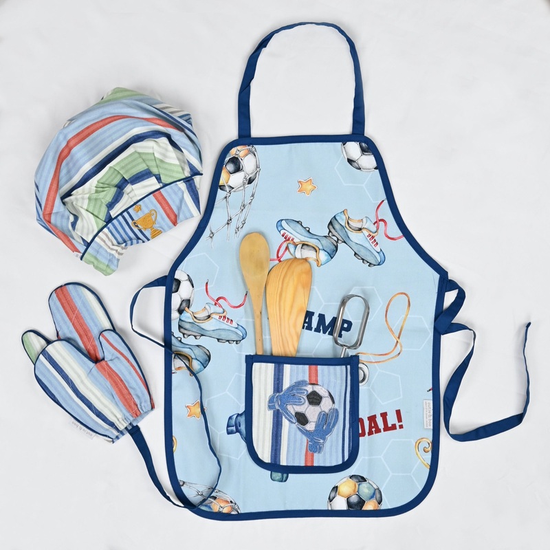 The Game Plan – Apron Set (Apron + Cap + Gloves)