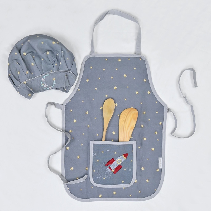 To The Moon & Back –  Apron Set (Apron + Cap)