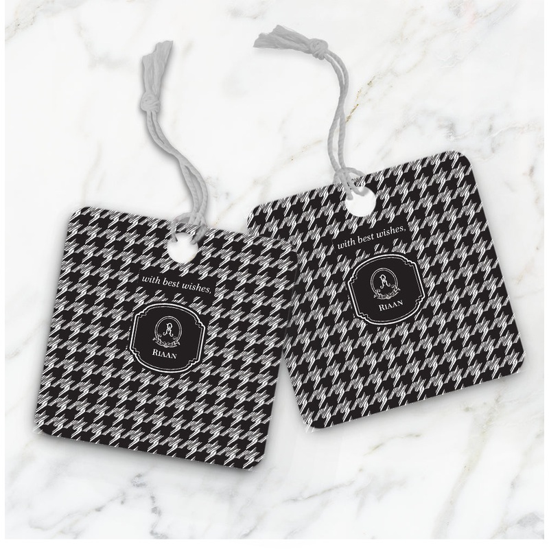 Houndstooth  Gift Tag