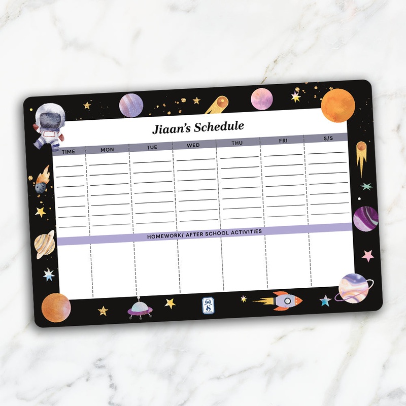 Lil Astronaut Kids Schedule Planner