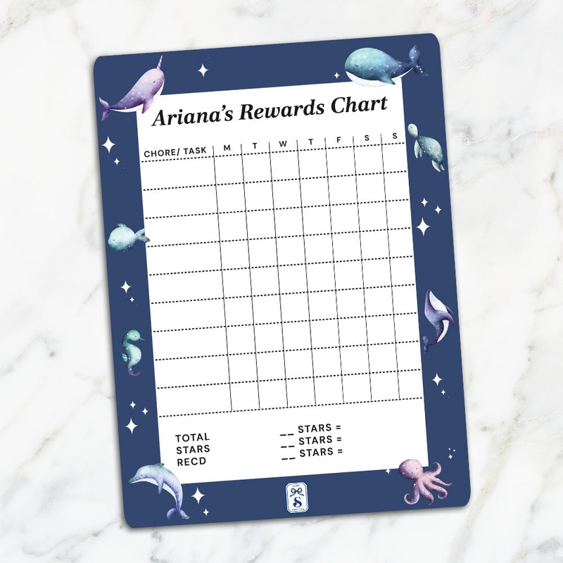 Midnight Ocean Kids Reward Chart