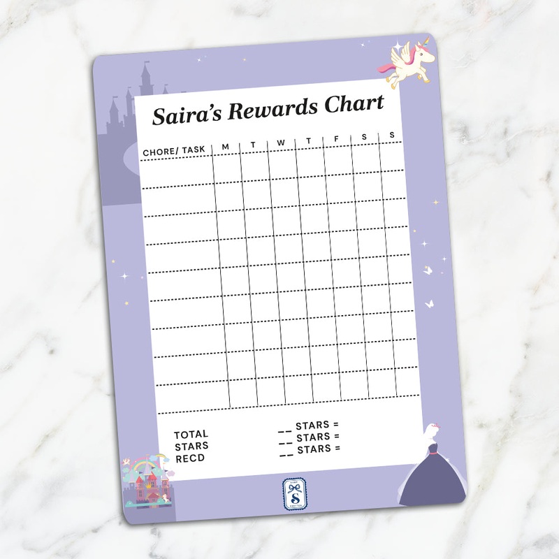 Princess Kids Reward Chart