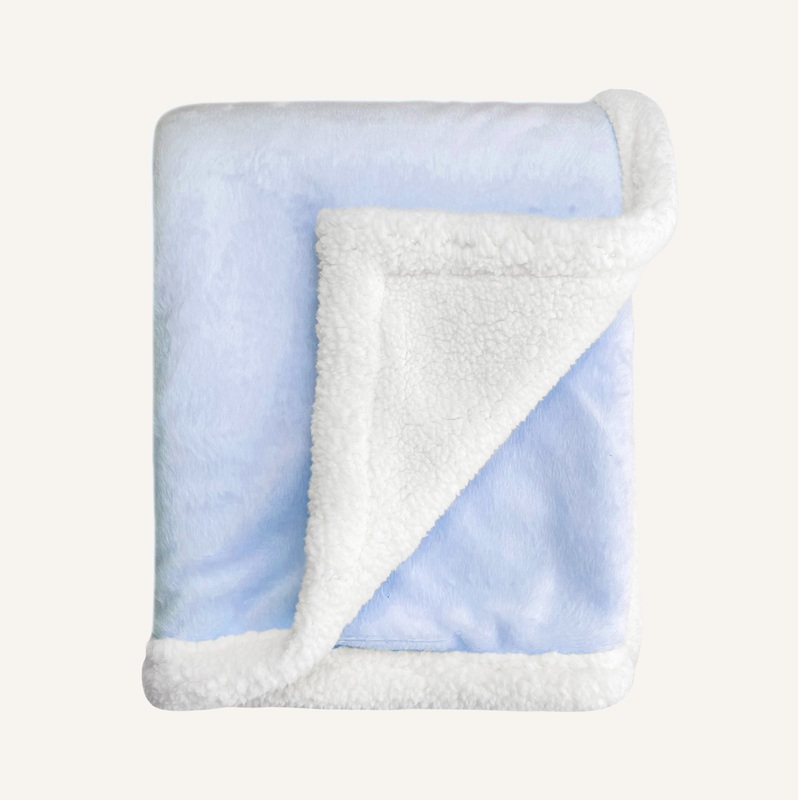 Abracadabra Chamois Blanket – Blue