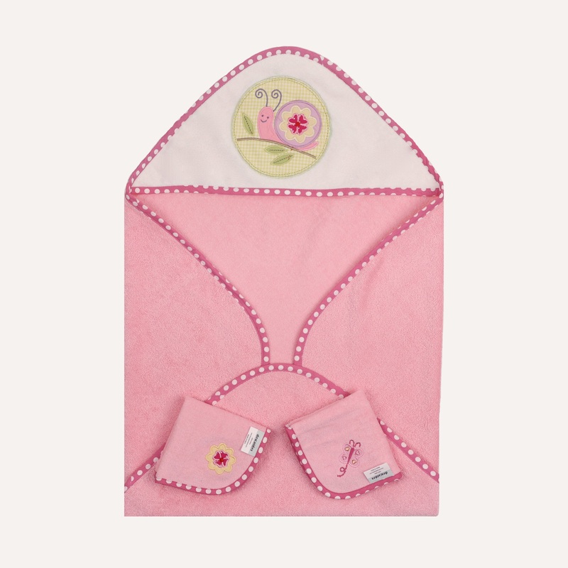 Abracadabra Hooded Towel with 2 Face Washers – Blossom