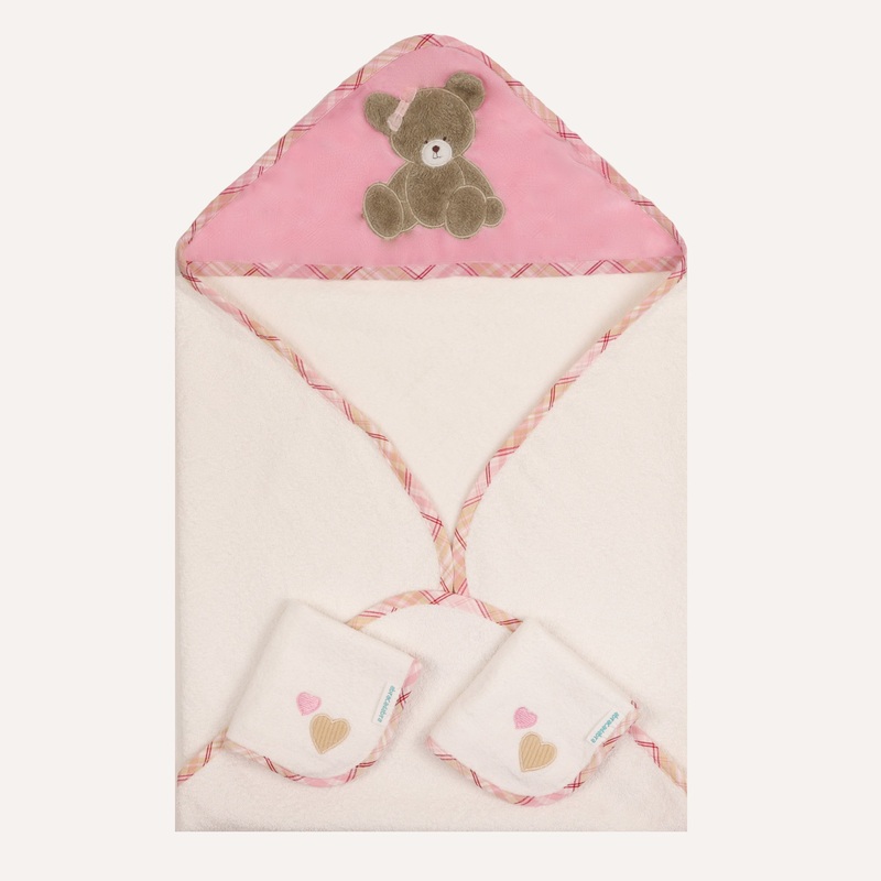Abracadabra Hooded Towel with 2 Face Washers – Tender Heart